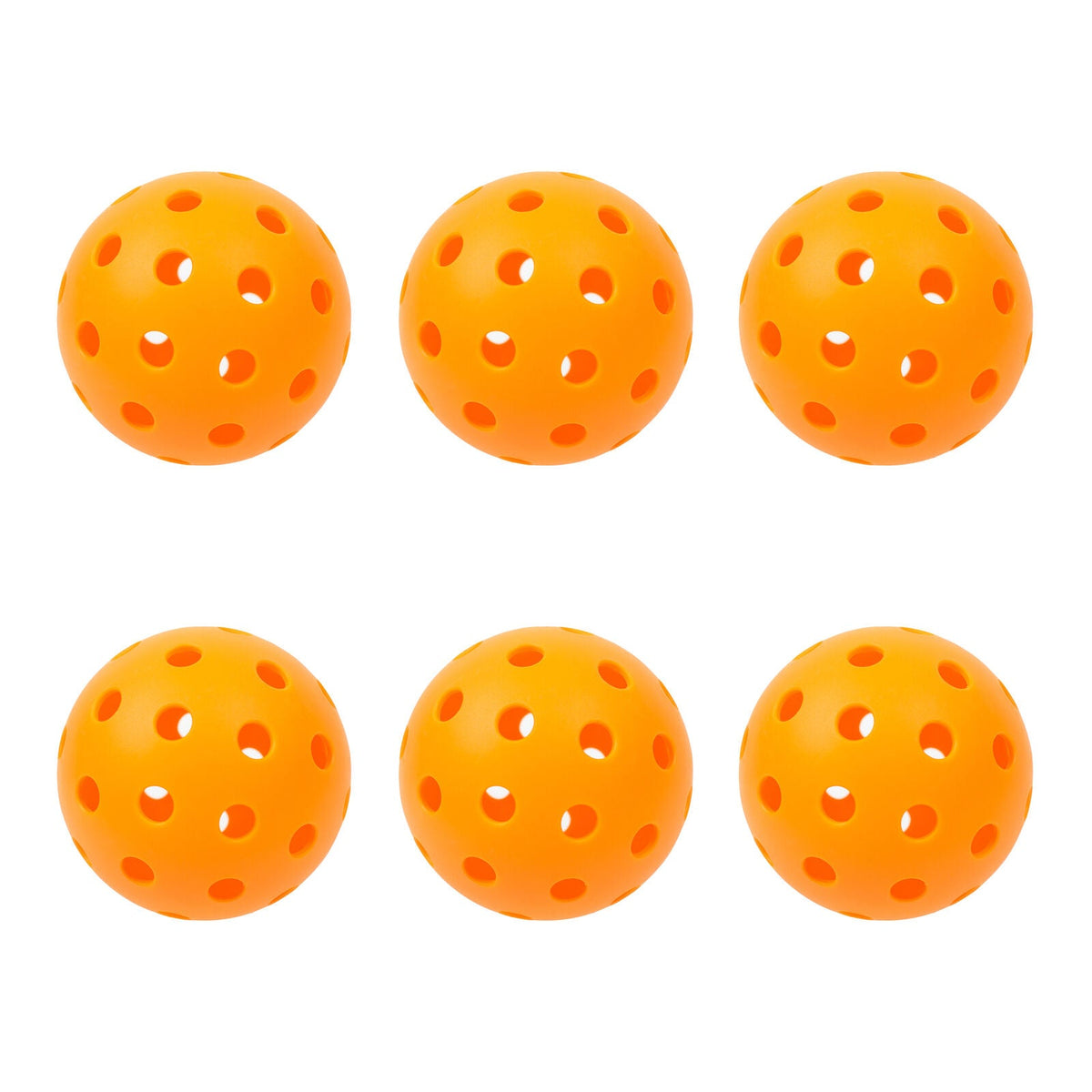 NNEDSZ Precision Aerodynamic 40cm Hole Design Pickleball Ball - 6 pack