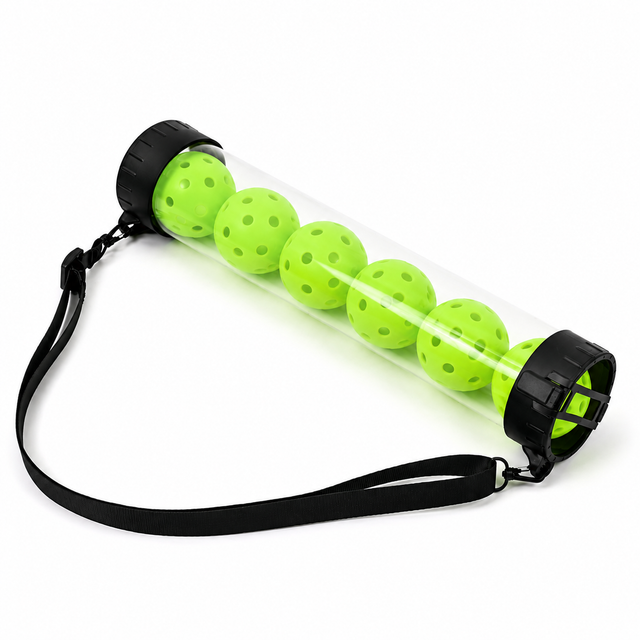 Paddle Up Pickleball Ball Retriever Tube + 6 Outdoor Balls