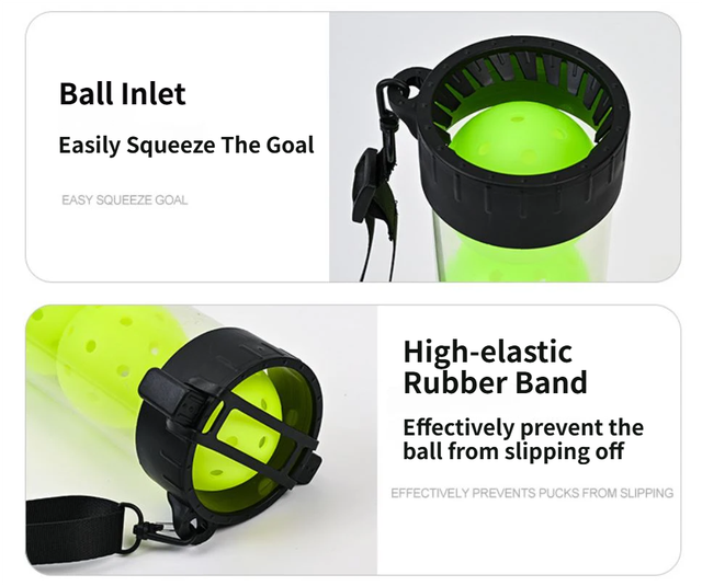 Paddle Up Pickleball Ball Retriever Tube + 6 Outdoor Balls – view 2